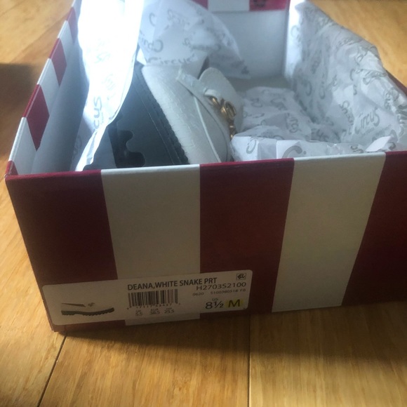New Sam Edelman Circus Deana white snakeskin creepers - Picture 4 of 5